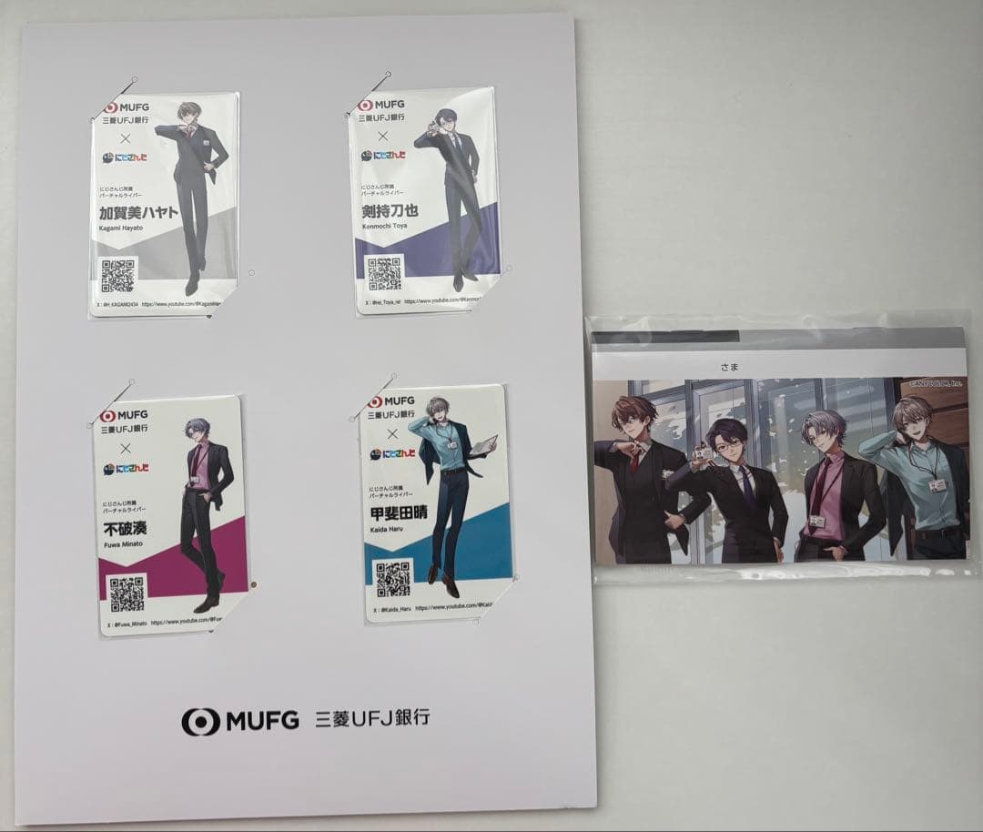 ROF-MAO 三菱UFJ銀行 通帳風ノート 名刺風カード ろふまお にじさんじ