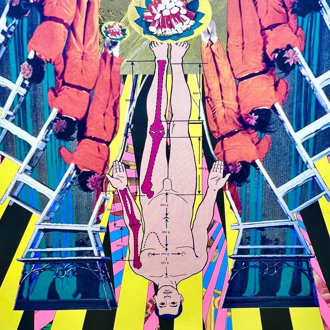 激レア！横尾忠則1989年制作サイン入り渋谷中華 「廣家」B1ポスターmi044