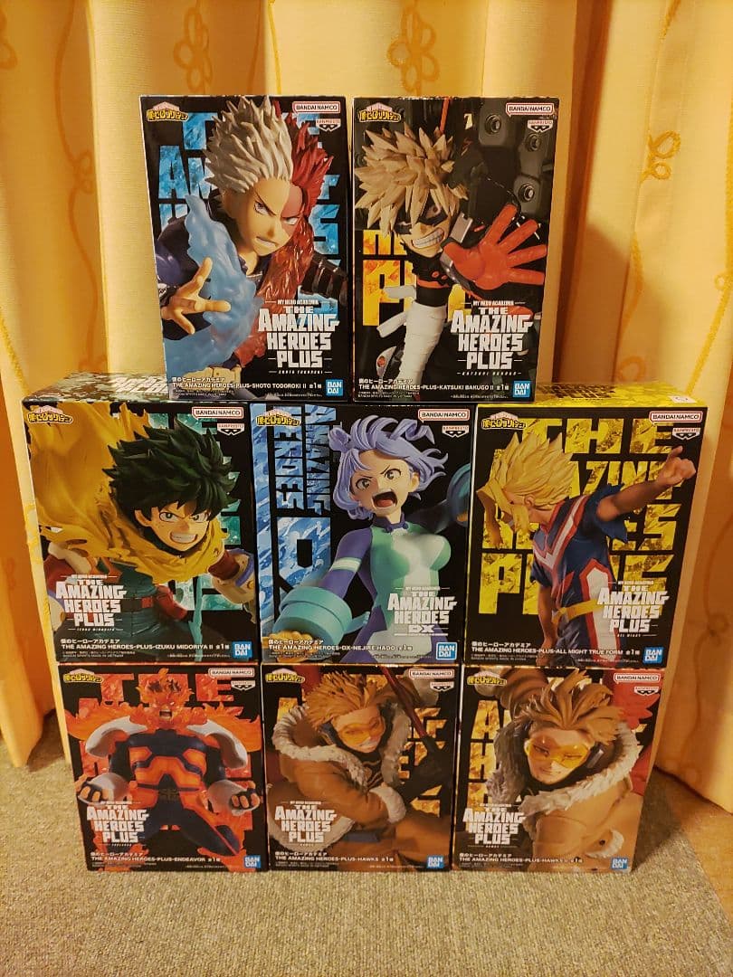 ヒロアカフィギュアまとめ売り 緑谷出久・爆豪勝己他おまけ付き 計