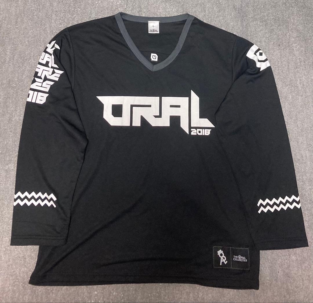 The oral cigarettes ベースボールシャツ ロンT