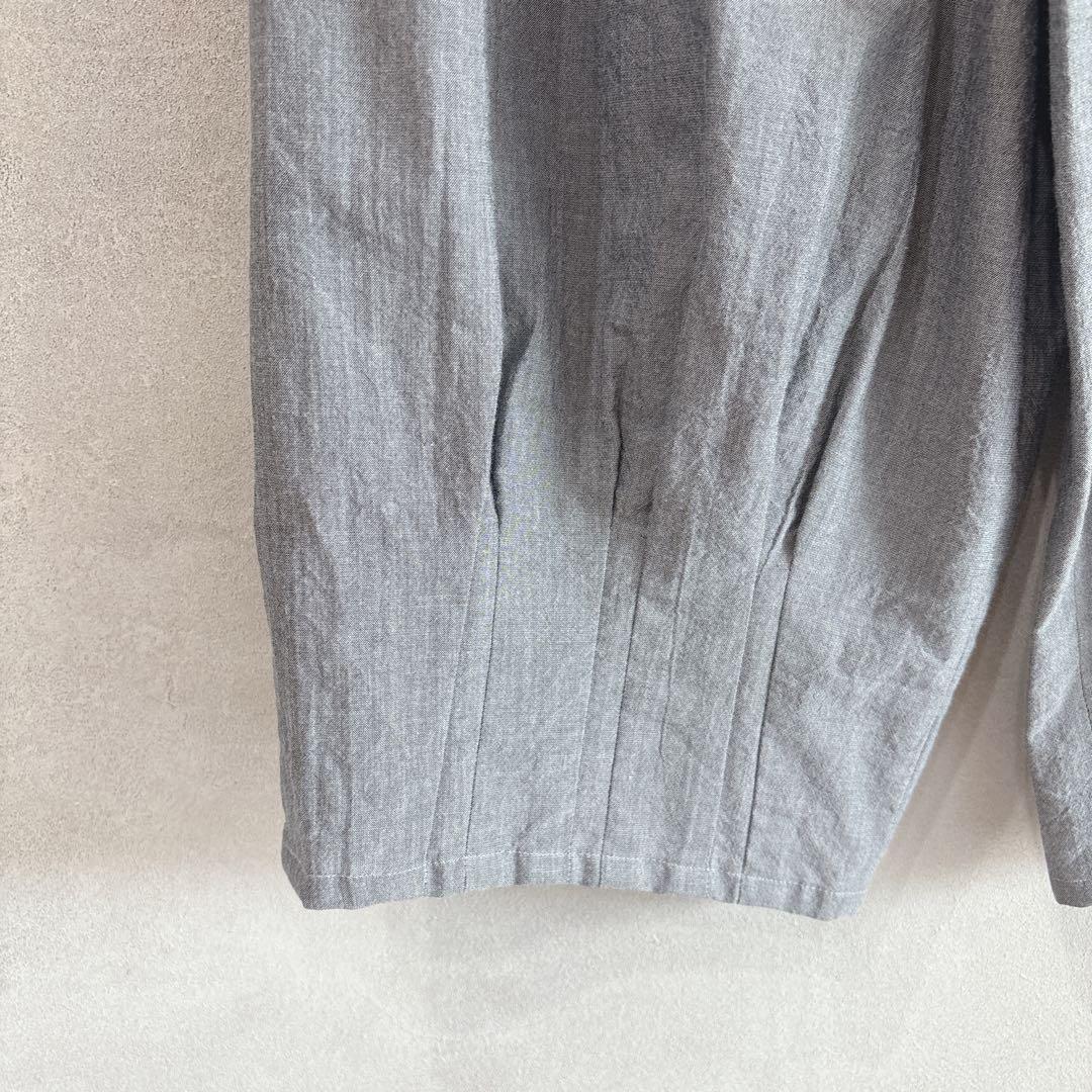 309 慈雨 ジウ　タックワイドパンツ　バルーンパンツ　ゆったり　綿100% L