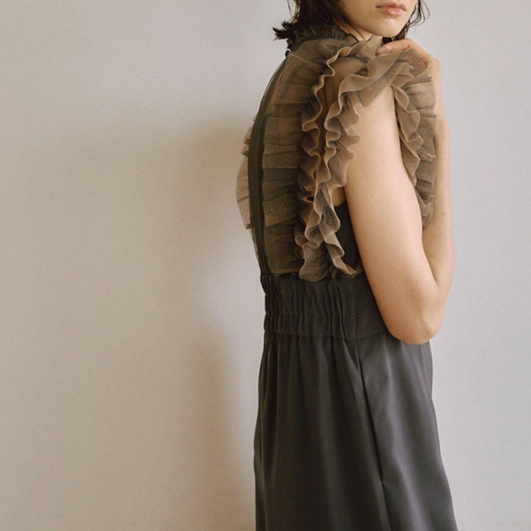 niana フリルハイウエストワイドパンツドレス オケージョン 同窓会 結婚式