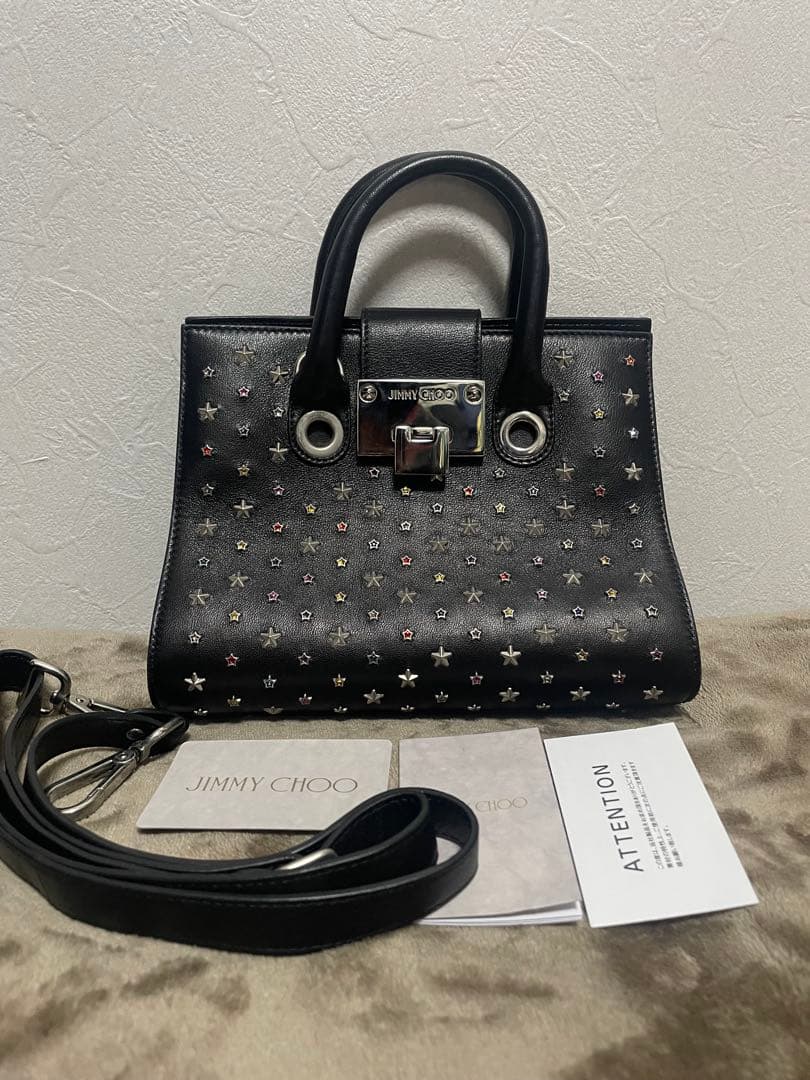 JIMMY CHOO ジミーチュウ バッグ レイリー カラフルスタッズ 2way