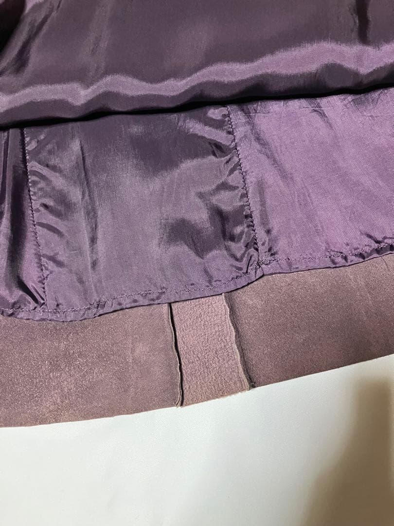 プラダ　スカート フレア　ラムレザー