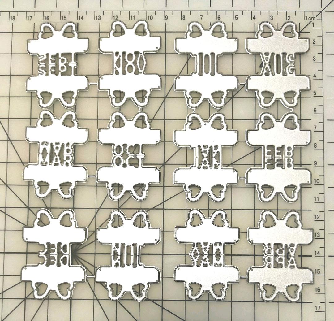 新品リボン付インデックス月12ヶ月カッティングダイ