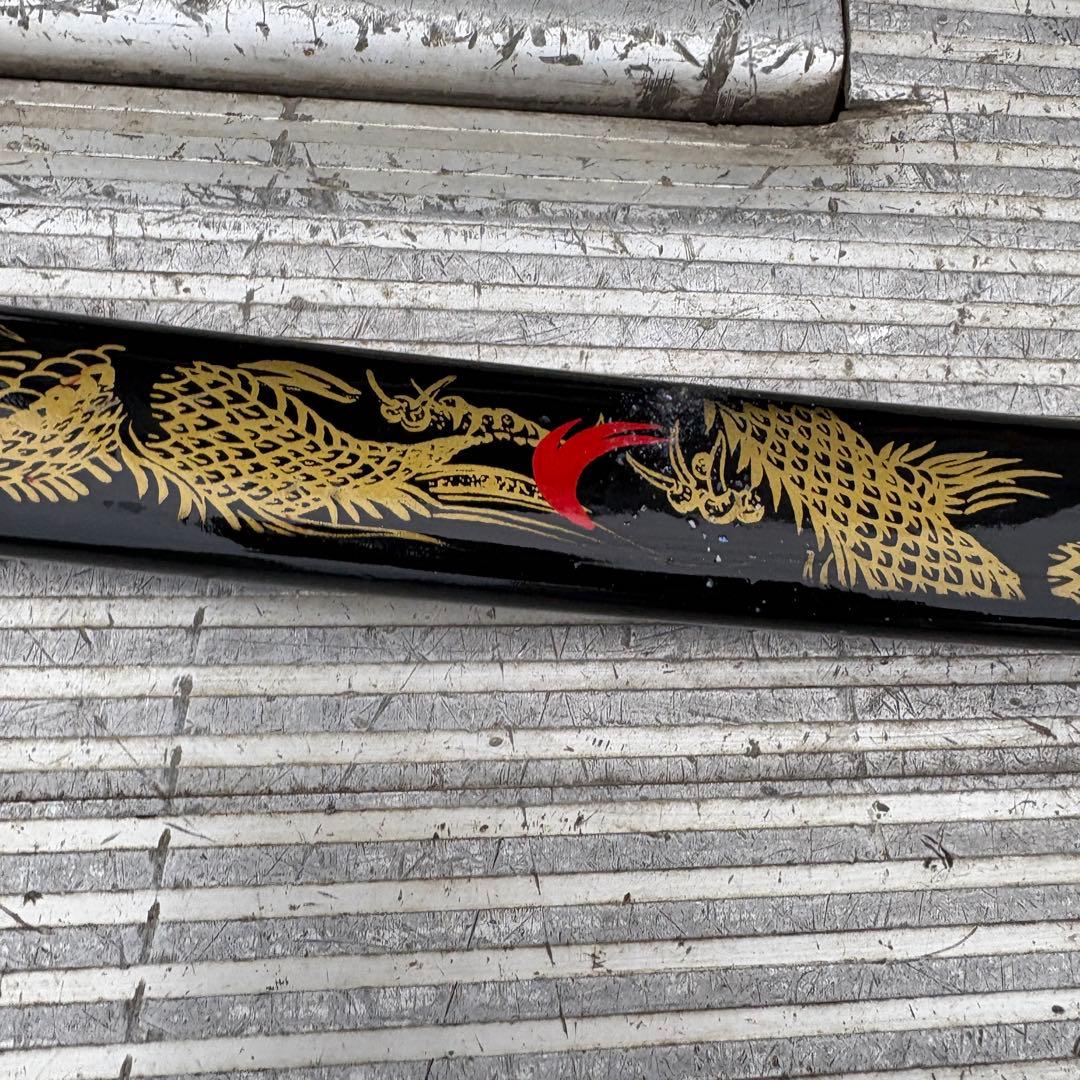 金属製 模造刀 陣太刀 龍紋彫 鯉金具