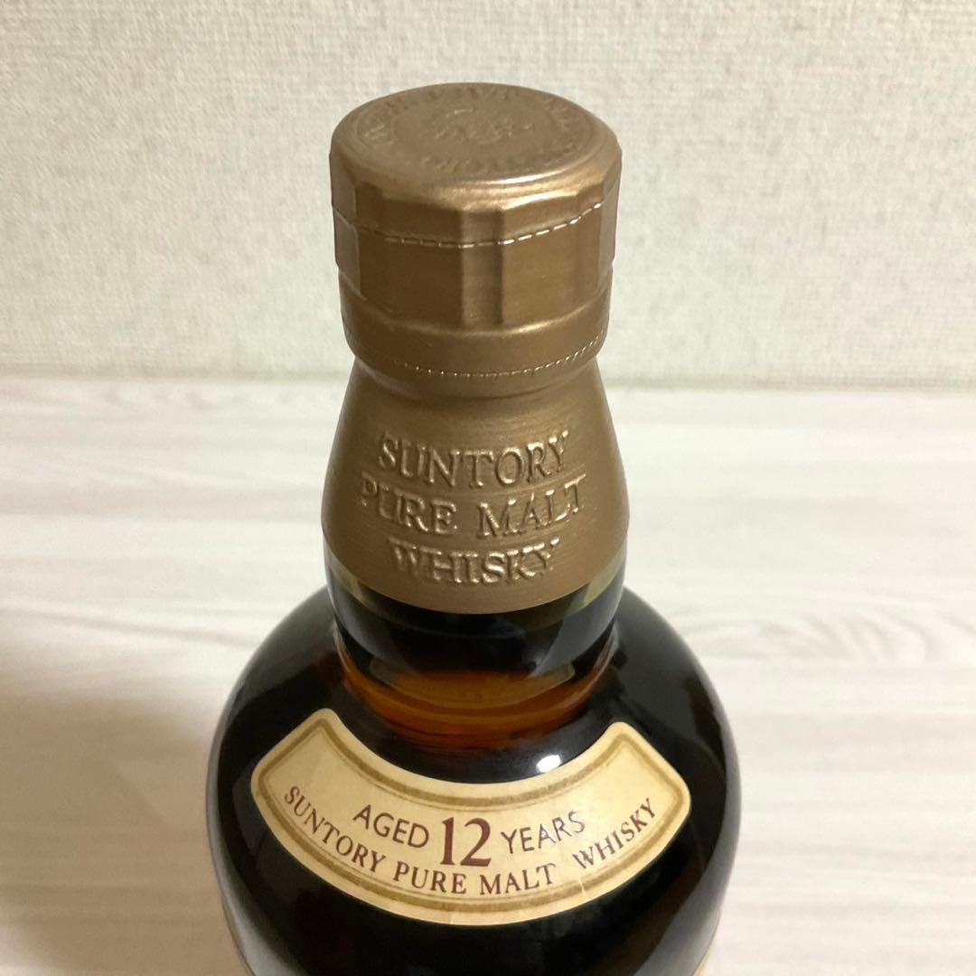 山崎 12年 ピュアモルト サントリー ウイスキー 旧ラベル 旧ボトル 華