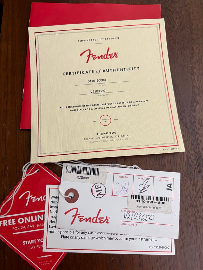 ギター Fender American Original 60's Jazzmaster