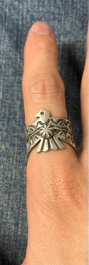 D.Cadman ナバホ　リング　サンダーバード 28号　インディアンジュエリー