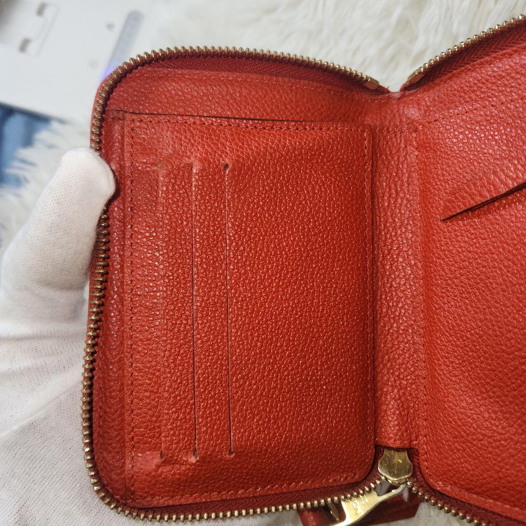 ルイヴィトン ポルトフォイユ スクレット モノグラム ジッピー M93432　赤