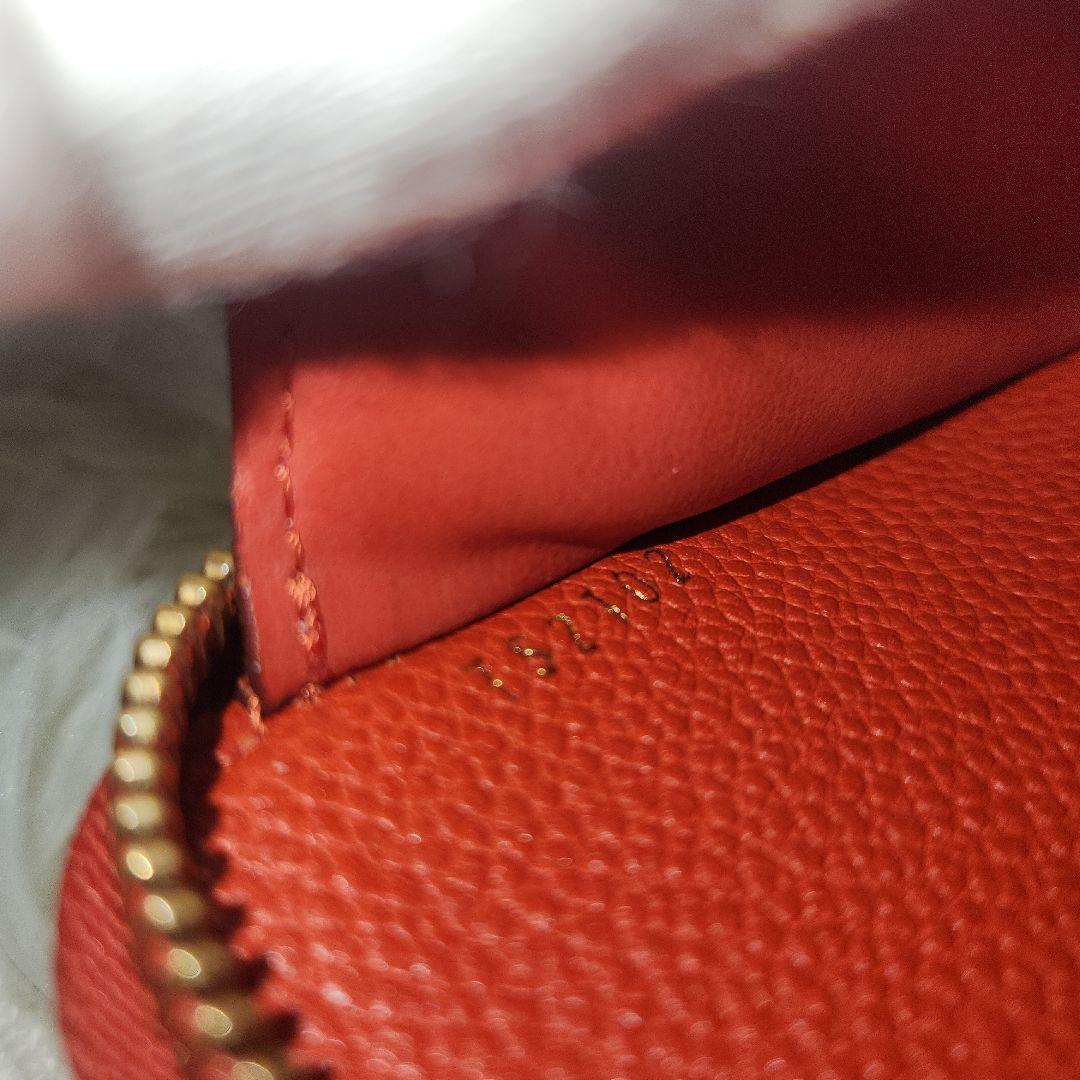 ルイヴィトン ポルトフォイユ スクレット モノグラム ジッピー M93432　赤