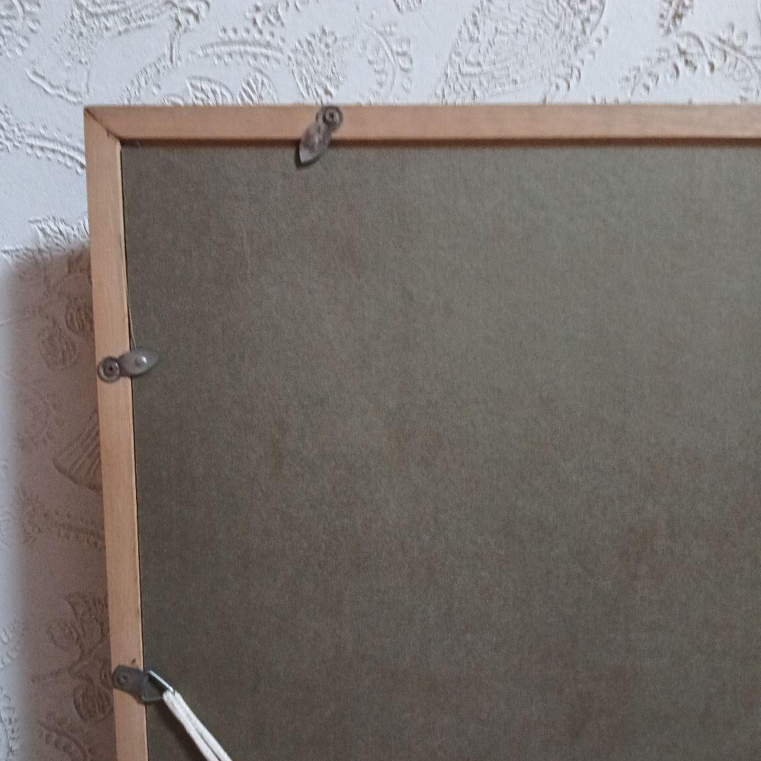 希少品 カミーユピサロ 絵画井戸端の女と子供 アート名画 木製 フレーム付き