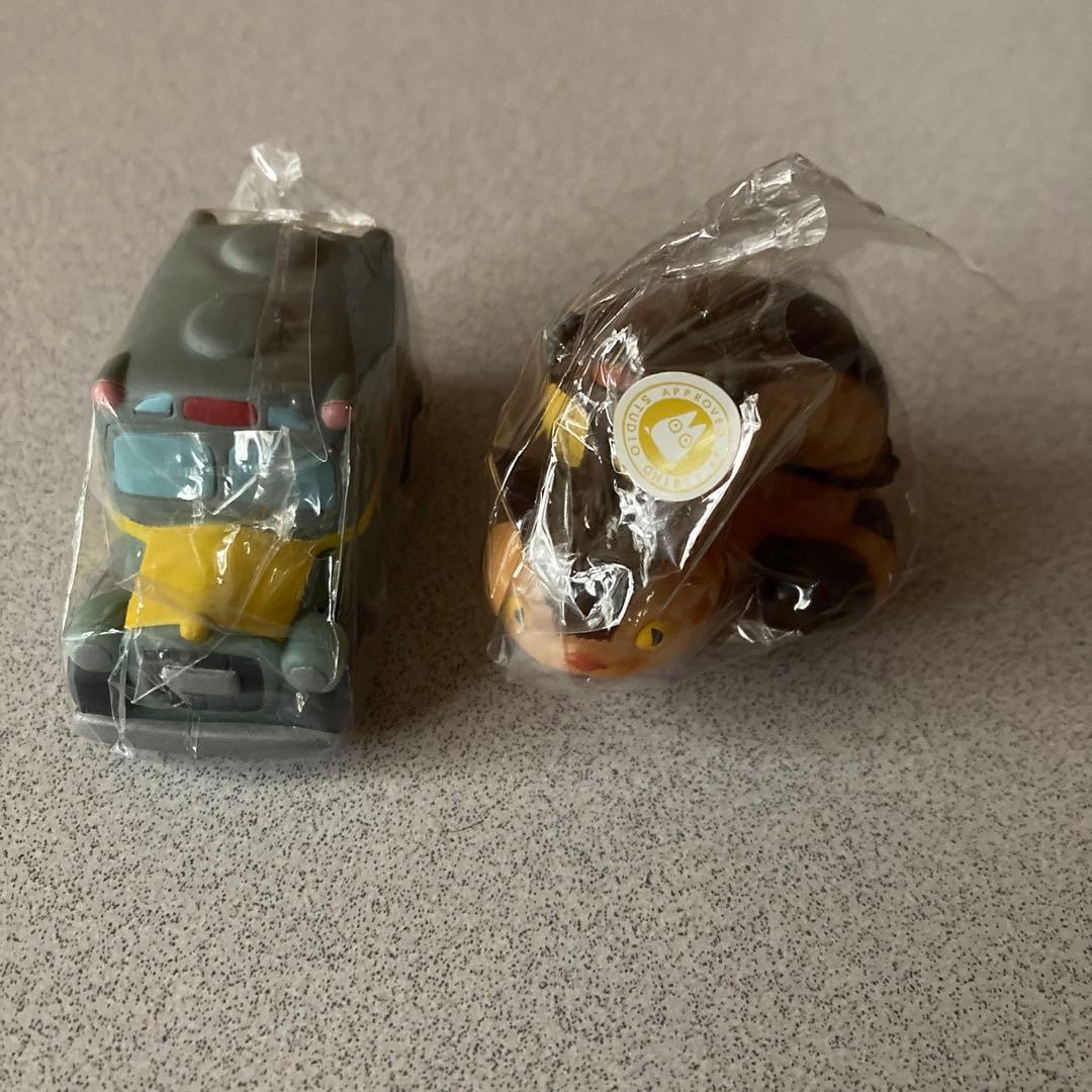 となりのトトロ　プランター　 東電鉄バス停　 指人形バス　ネコバス 4点セット