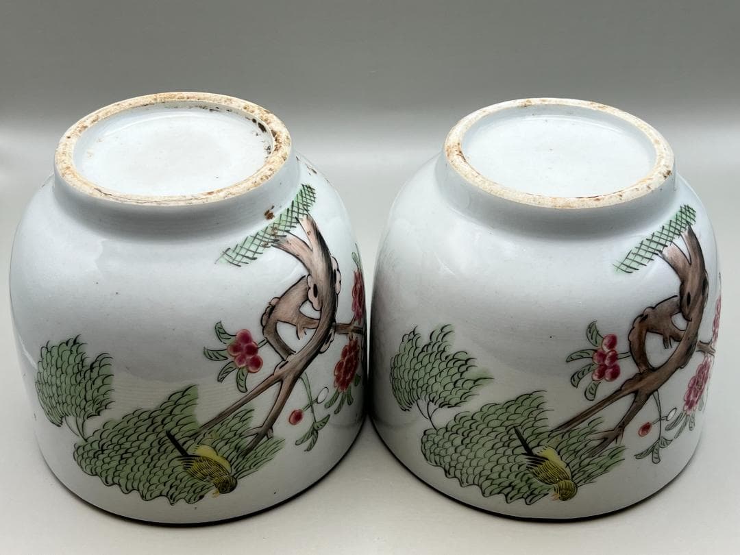 海】粉彩茶壺 花鳥文 時代 骨董品 時代品 中国美術 - メルカリ