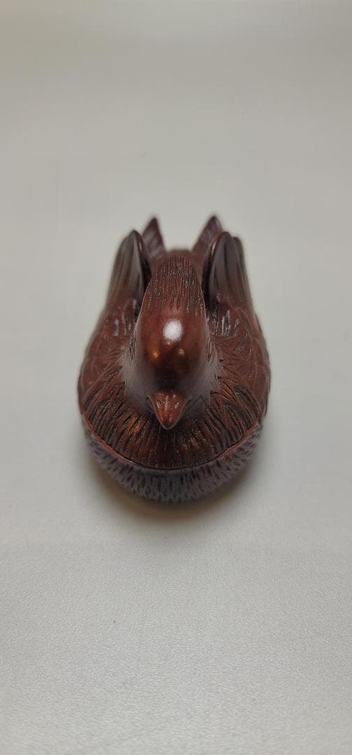 茶道具 唐物 紫檀 押鳥 香合 八方香合 二件