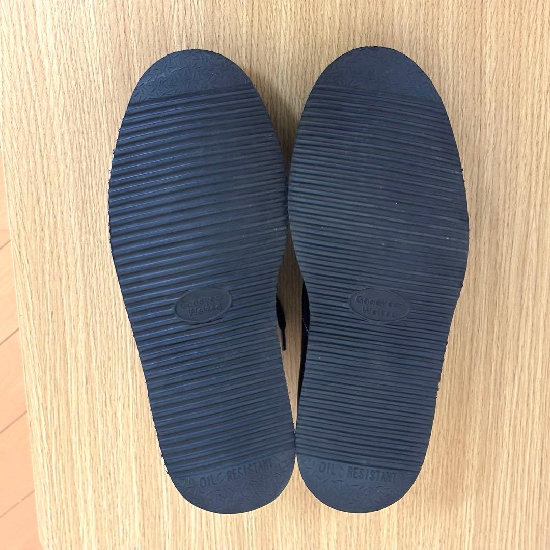 新品未使用　ユナイテッドアローズ　モックトゥレザーシューズ　ブラック　26cm