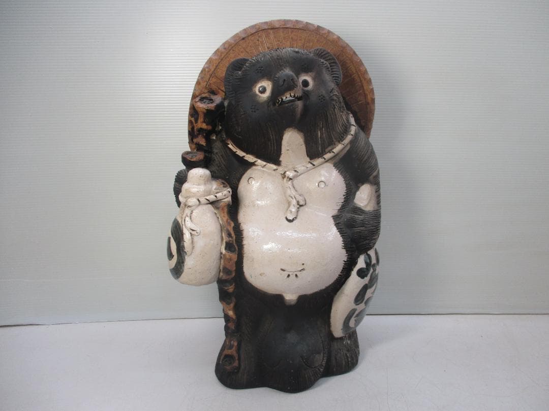 信楽焼 たぬき 置物 高さ約55cm 商売繁盛 縁起物 開運 陶器 狸オブジェ 信楽焼 7号福狸 陶器 たぬき タヌキ 開運 厄除け 商売繁盛 たぬき置物