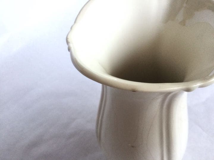 軟質 フランス 白磁 花瓶
