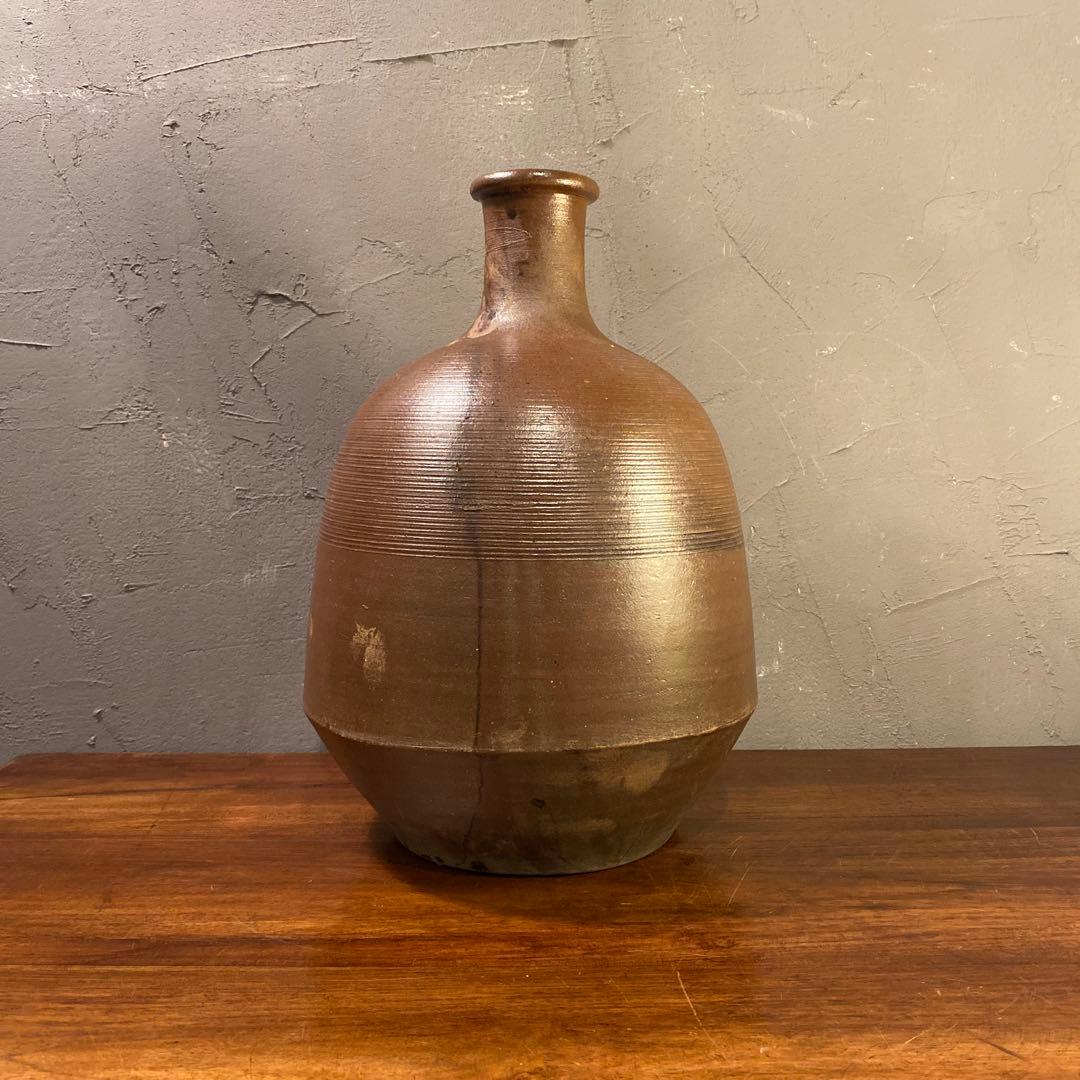 時代物 骨董品 備前焼 通い徳利 幕末明治 花瓶 花器 コレクション