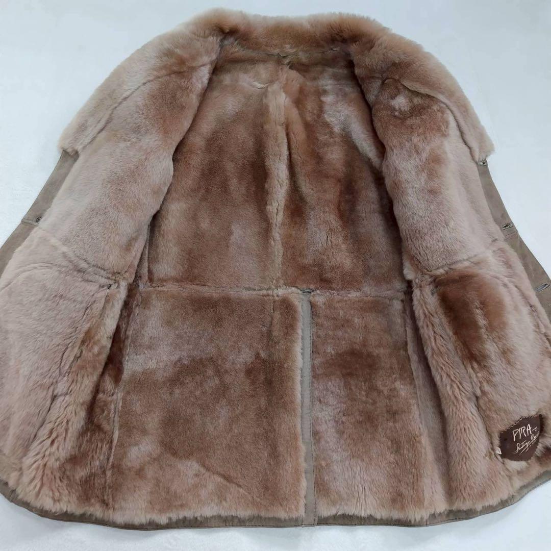 希少 美品 PIRA made in SPAIN ムートン コート ジャケット