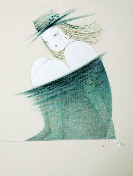 絵画大西佐奈 かみさまのわ（2005）サイズ：約1m X 1m 値下げ！