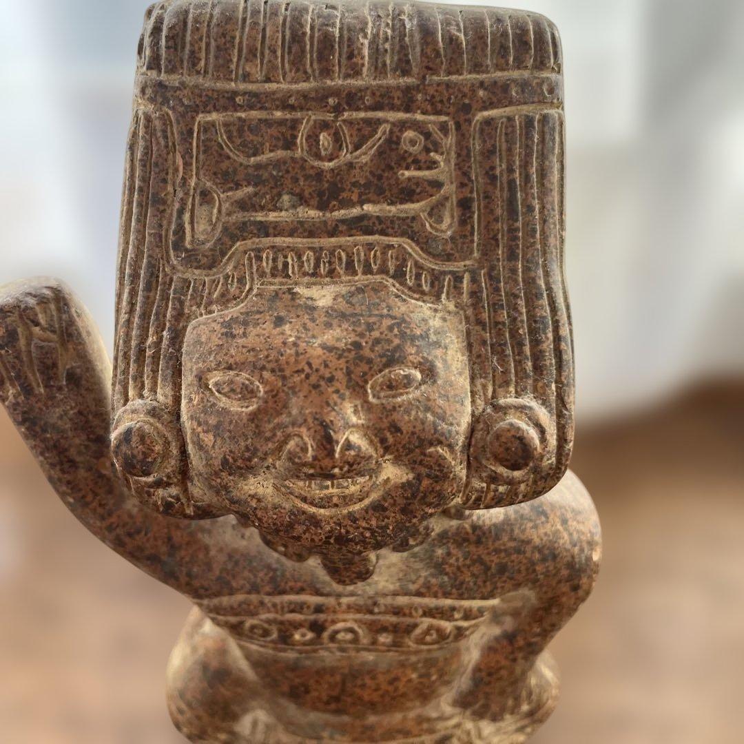 ヴィンテージ メキシコ土偶　マヤ文明　陶器 TAKIYA】 土器 土偶 『メキシコ 土人形』 コリマ ハリスコ 出土品 考古