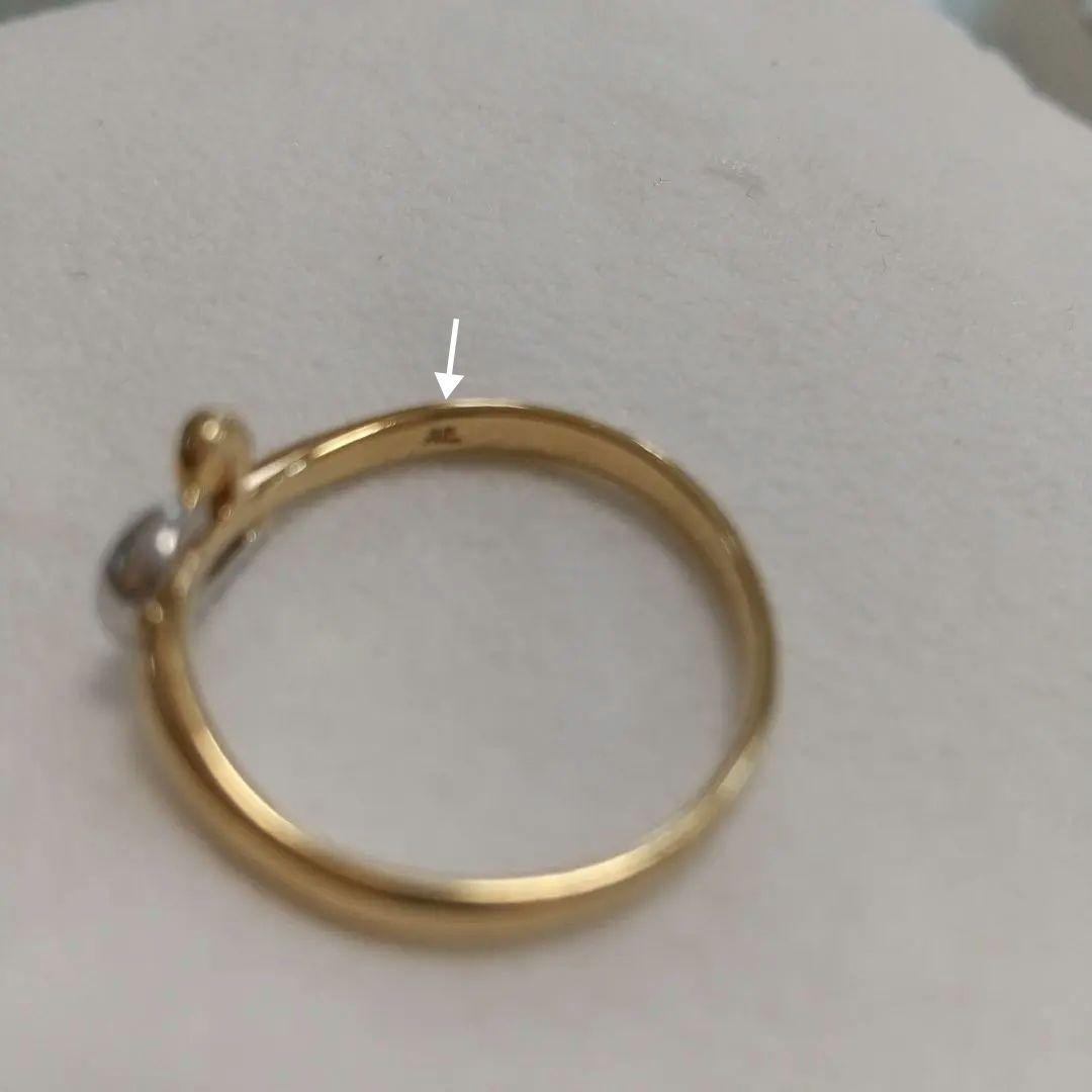 専用です☆クレージュ K18&プラチナ ハートリング