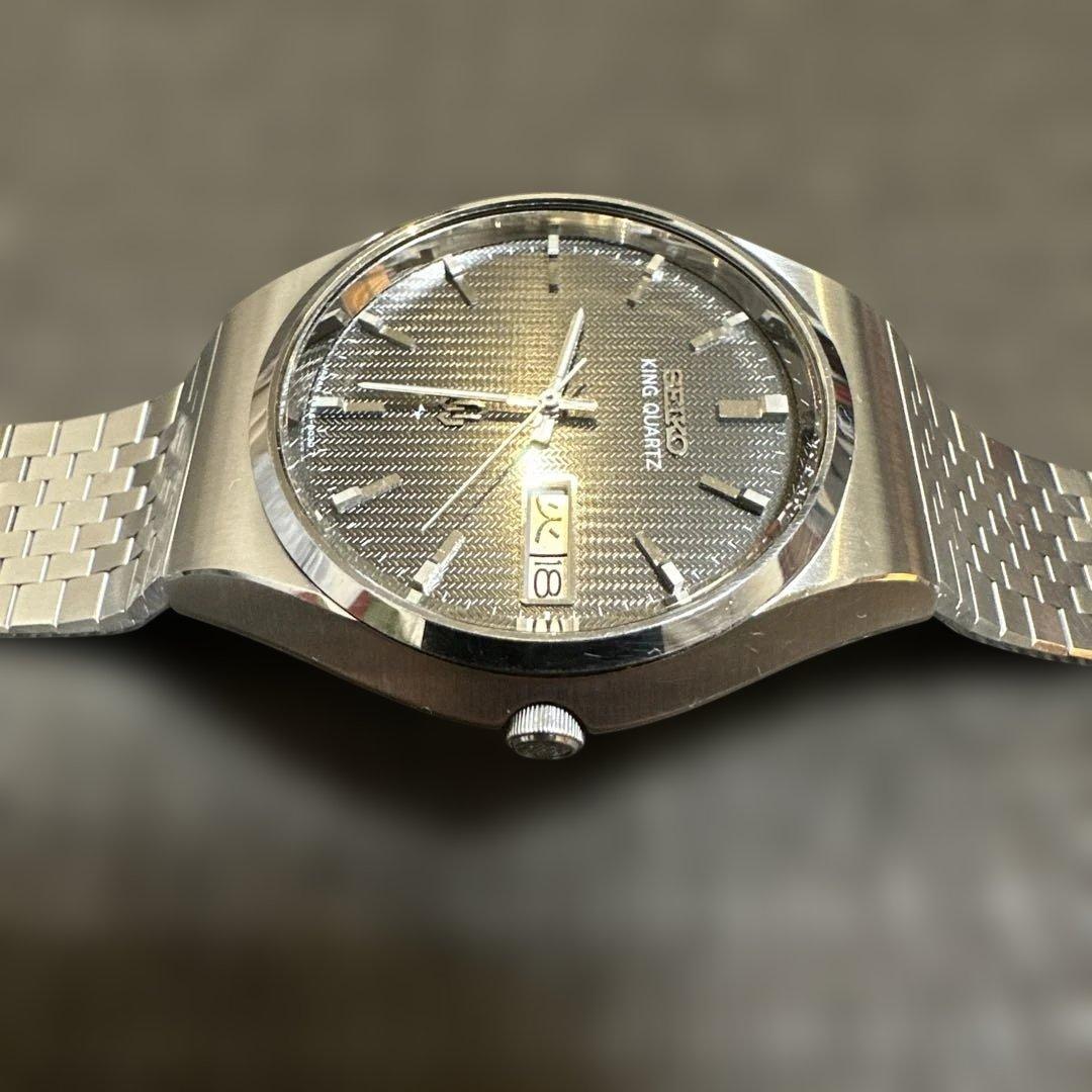 ア*イ様 SEIKO キングクォーツ 腕時計 5856 5855-8000極美品