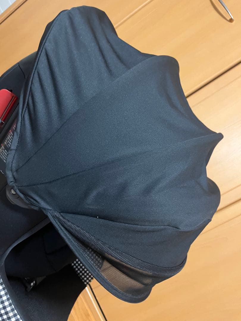 【廃番】Joie キャノピー付 チャイルドシート ギンガムチェック 付属品あり