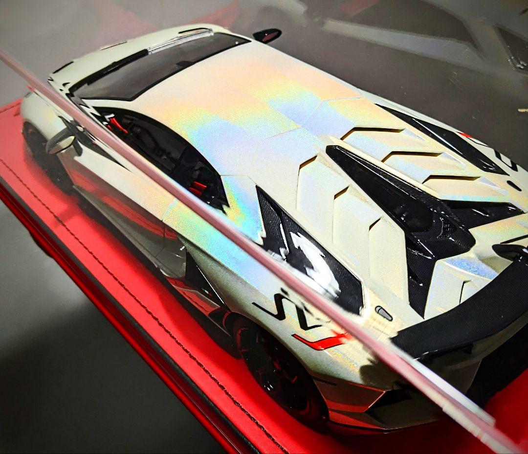 P*O様 ★世界3台★MR★1/18★ランボルギーニイオタ★ホワイトパール　#B