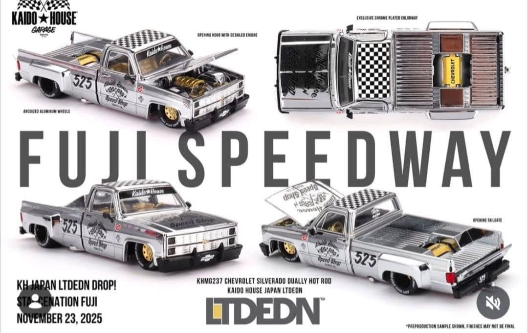 MINIGT KAIDO HOUSE 1/64 シルバラード スタネ限定 KAIDO HOUSE x TSM ミニGT 1/64 シボレー シルバラード KAIDO WORKS V1