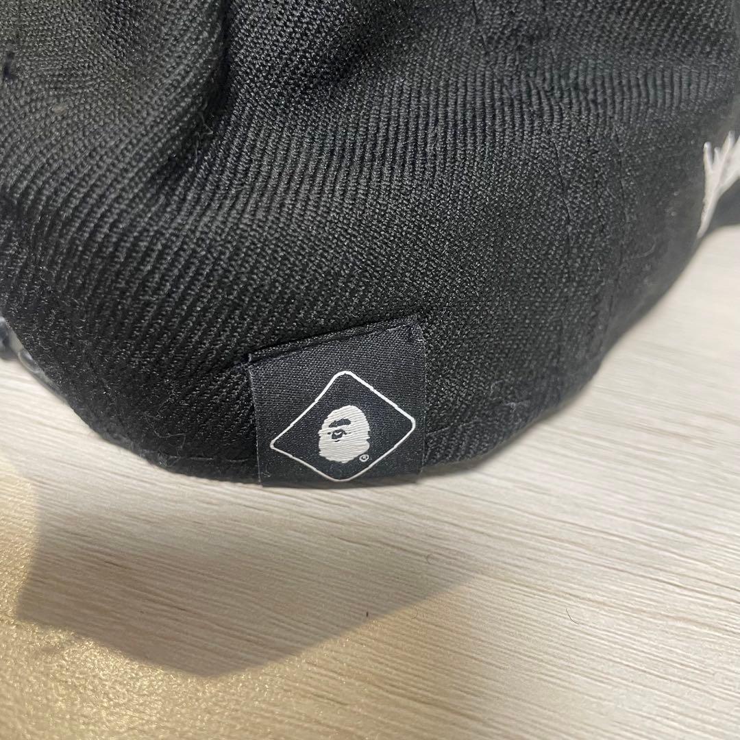 エイプ エフシーレアルブリストル キャップ ブラック カモ柄