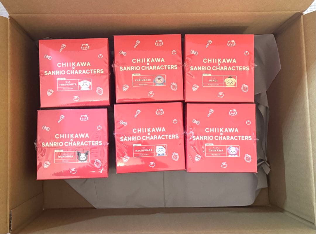 ちいかわ×サンリオ キャラクターズ　きらめっこ　kiramekko 6種　コンプ