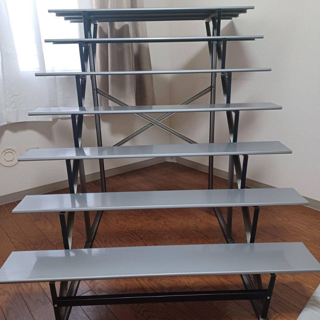 スチール製 雛壇 7段 35号アカセ