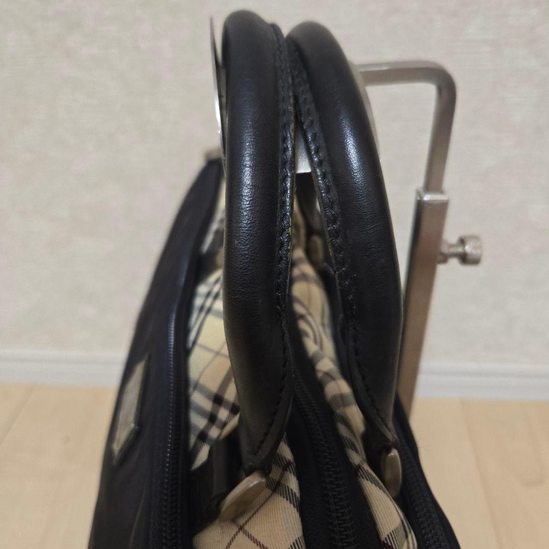 バーバリー ブリーフケース ノバチェック 本革 ナイロン 軽量