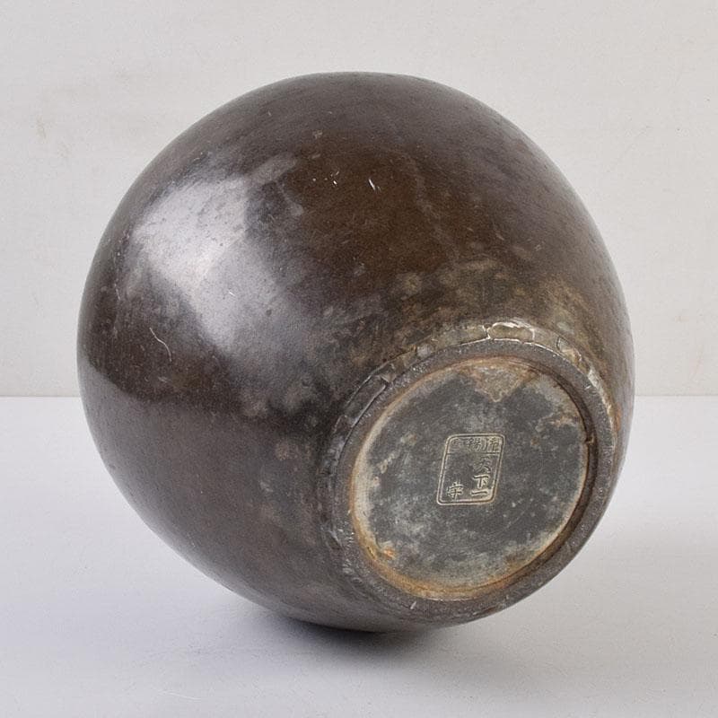 古錫 御錫屋天下一美作守造 大茶壷 茶心壷