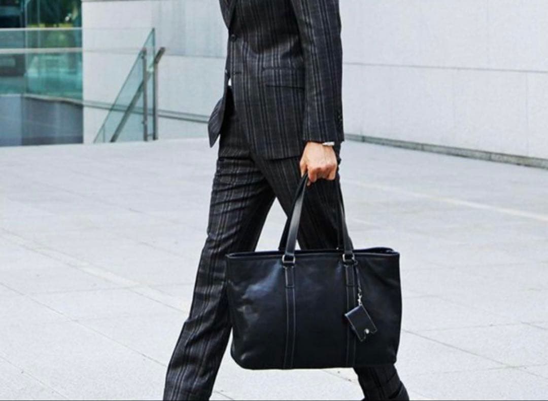 土屋鞄 アルマス バッファロー ビジネストート A4 大容量 ブリーフ 黒