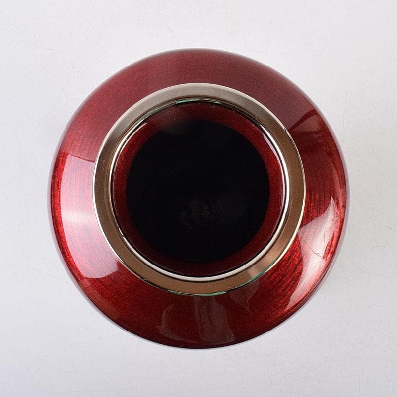 七宝焼　相互七宝謹製　透釉　菊文　花瓶　共箱　M　R9087