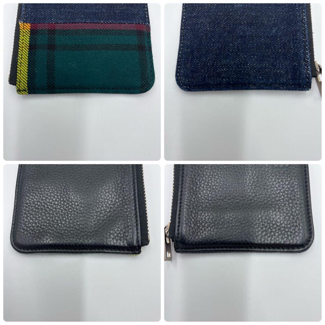 ロエベ ジュンヤワタナベ コラボ デニム パッチワーク ケース アナグラム