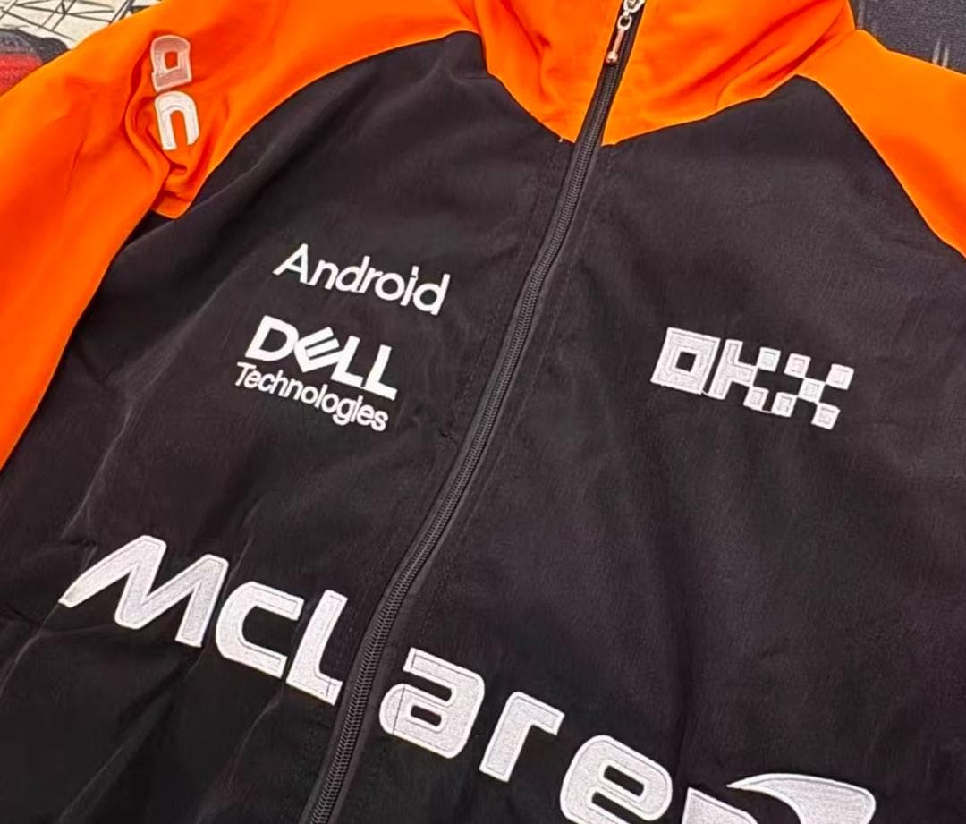 ✨男女兼用✨ mcLaren F1 レーシングジャケットブルゾン 刺繍 中綿