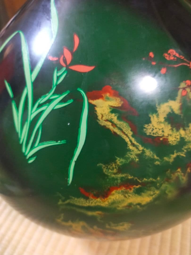 究極の逸品 『九谷焼 佐野慧成 』火の壺 花壺 華道 大壺 大きなサイズ