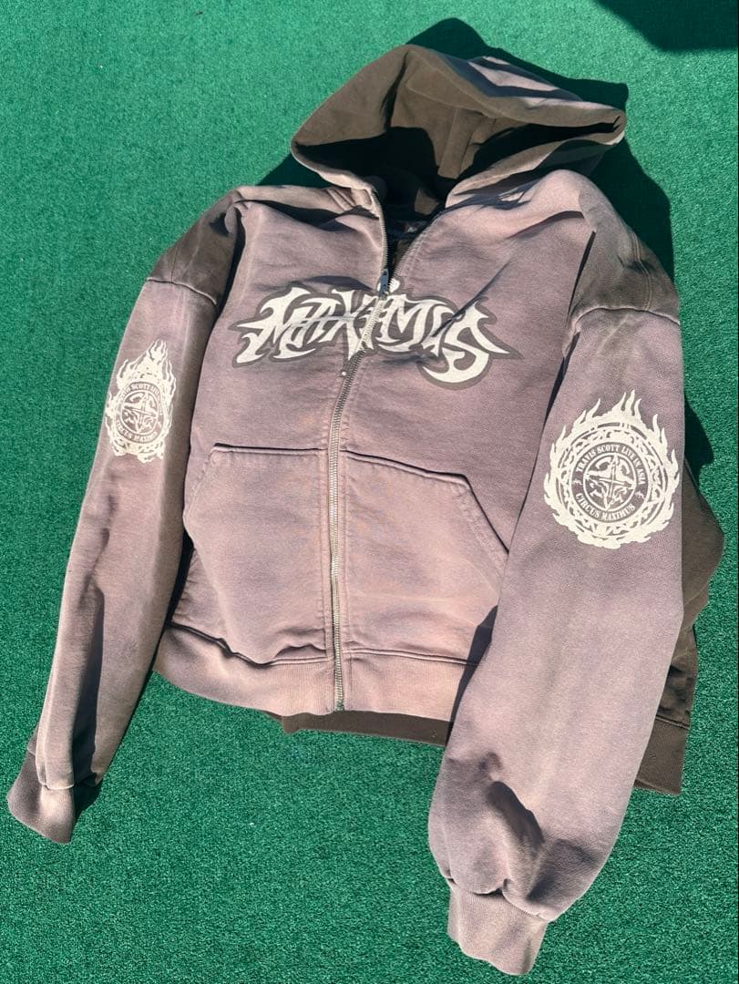 TRAVIS SCOTT ZIP HOODIE CACTUS JACK M TRAVIS SCOTT ZIP HOODIE