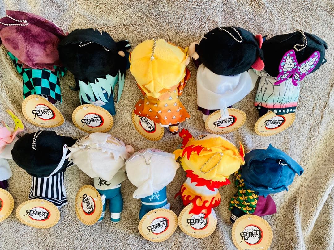 鬼滅の刃 寝そべり ぬいぐるみ タグ付き 17体 まとめ