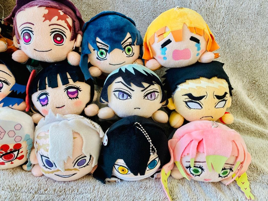 鬼滅の刃 寝そべり ぬいぐるみ タグ付き 17体 まとめ