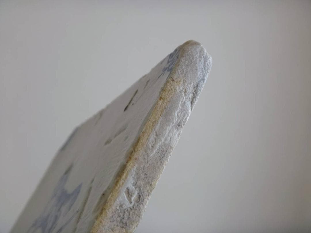 17世紀 オランダ デルフトタイル 【落馬】 ◇ )1600年代 アンティーク