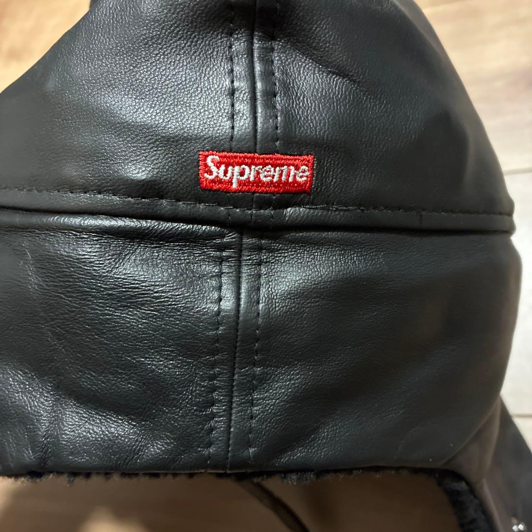 supreme シュプリーム ドッグイヤー レザー キャップ 7 2/1 - メルカリ
