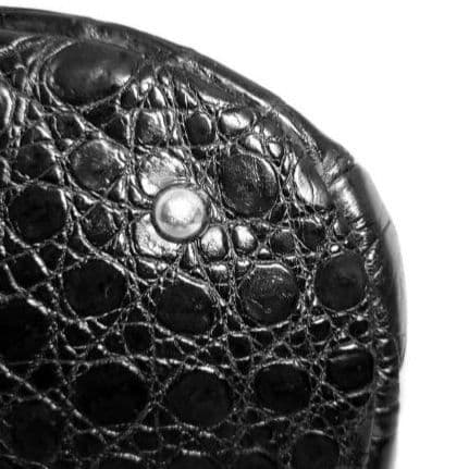 ✨美品✨JRA認定 クロコダイル　2way ショルダーバッグ バケット　ブラック