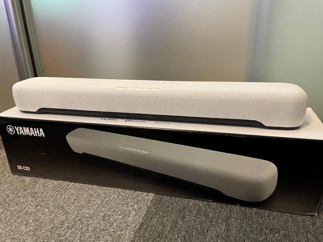 YAMAHA コンパクトサウンドバー SR-C20A(W) ホワイト
