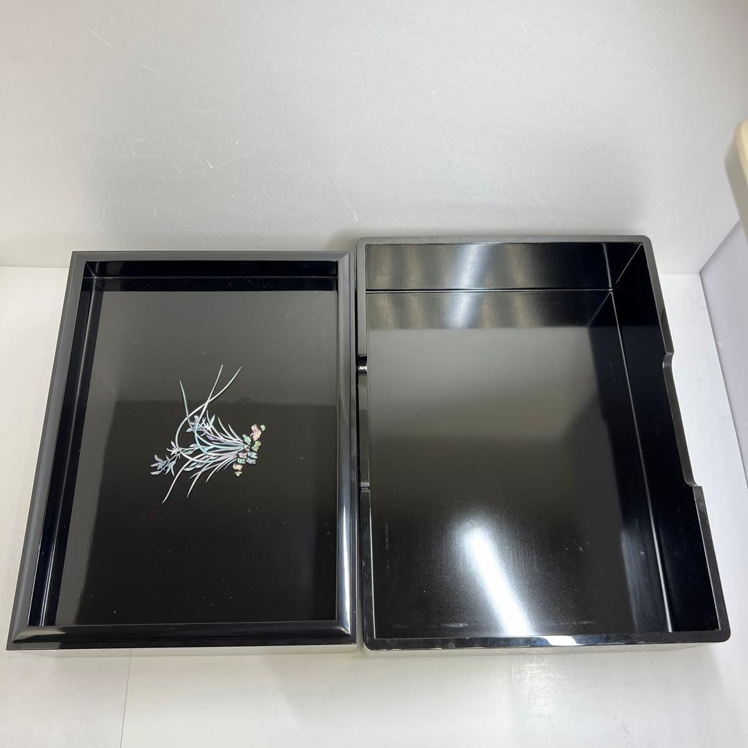 朝鮮美術　極上螺鈿大文庫　約39×30×11.5㎝ 東Y7-1104③トヒトコ