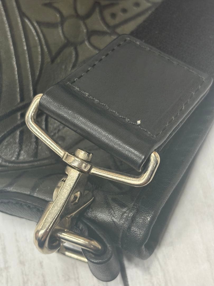 ヴィヴィアンウエストウッド　ショルダーバッグ　レザー　総柄　オーブ